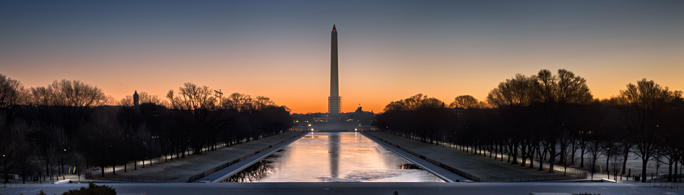 View from the Lincoln Memorial toward the Washington Monument