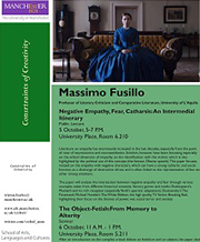 Massimo Fusillo event poster
