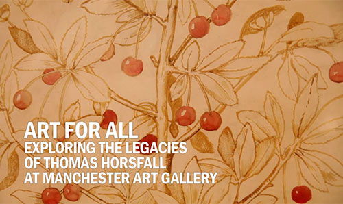 Art for All exhibition poster featuring cherries