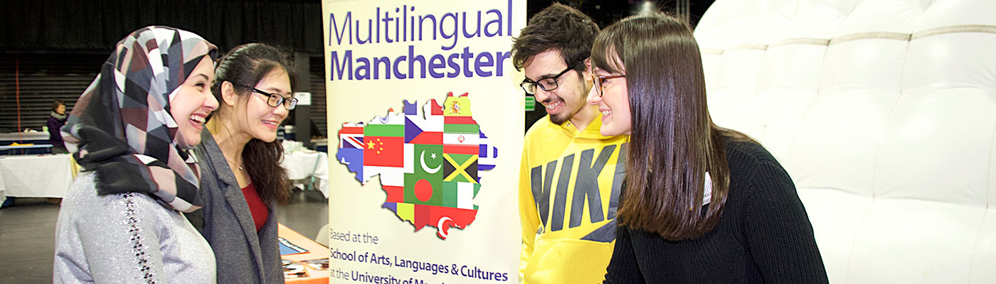 Multilingual Manchester stall