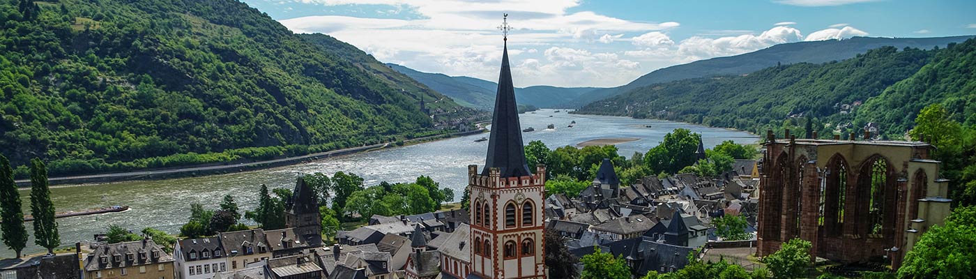 German town on the Rhine river
