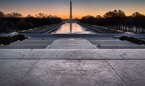 View from the Lincoln Memorial toward the Washington Monument