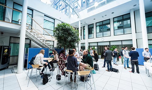 Graduate School atrium in Ellen Wilkinson