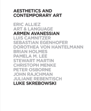 Book cover - Aesthetics and Contemporary Art