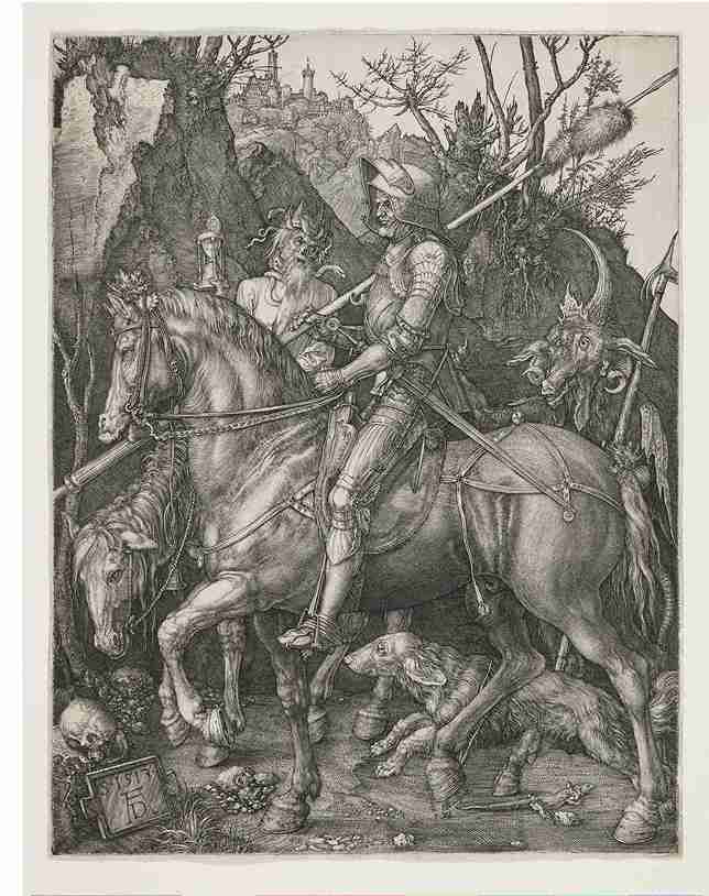 Albrecht Dürer, The Knight, Death and the Devil, 1513 © The Whitworth, The University of Manchester, Photo: Michael Pollard