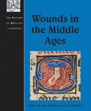 Book cover - Wounds in the Middle Ages