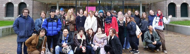 Second year undergraduates at the Tropenmuseum, Amsterdam, as part of the European Art History Field Trip 2023