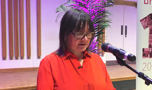 Ali Smith at Manchester Literature Festival event.