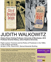 Judith Walkowitz public lecture poster