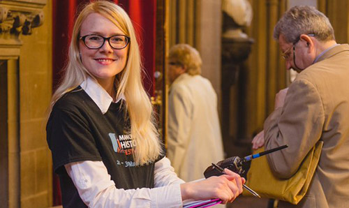 Manchester Histories Festival volunteer