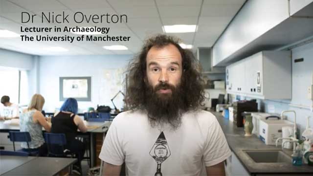 Dr Nick Overton Archaeology lecturer