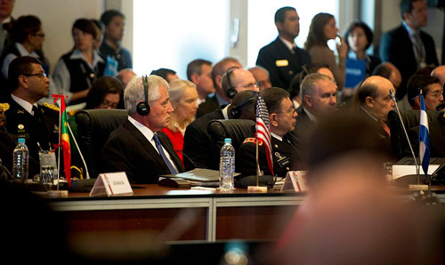 Translation bureau in a meeting