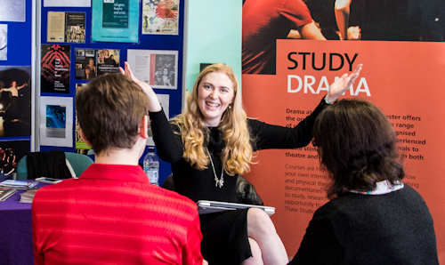 Student ambassador at open day.