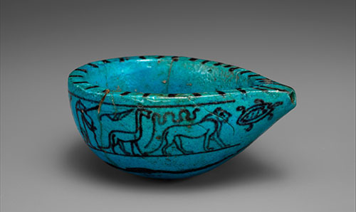 Blue bowl artefact