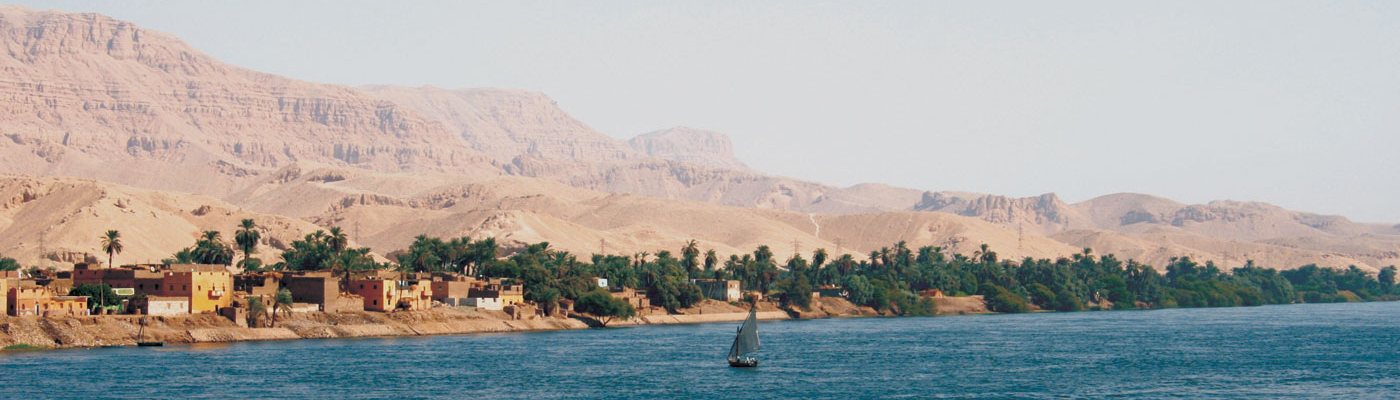 Felucca sailing on the River Nile