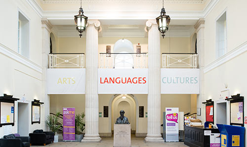 Interior shot of Arts, Languages and Cultures building