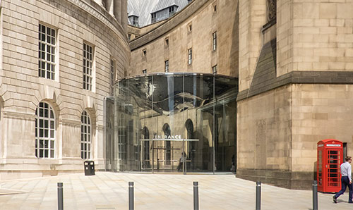 Exterior shot of Manchester library