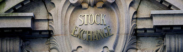 Stock exchange sign