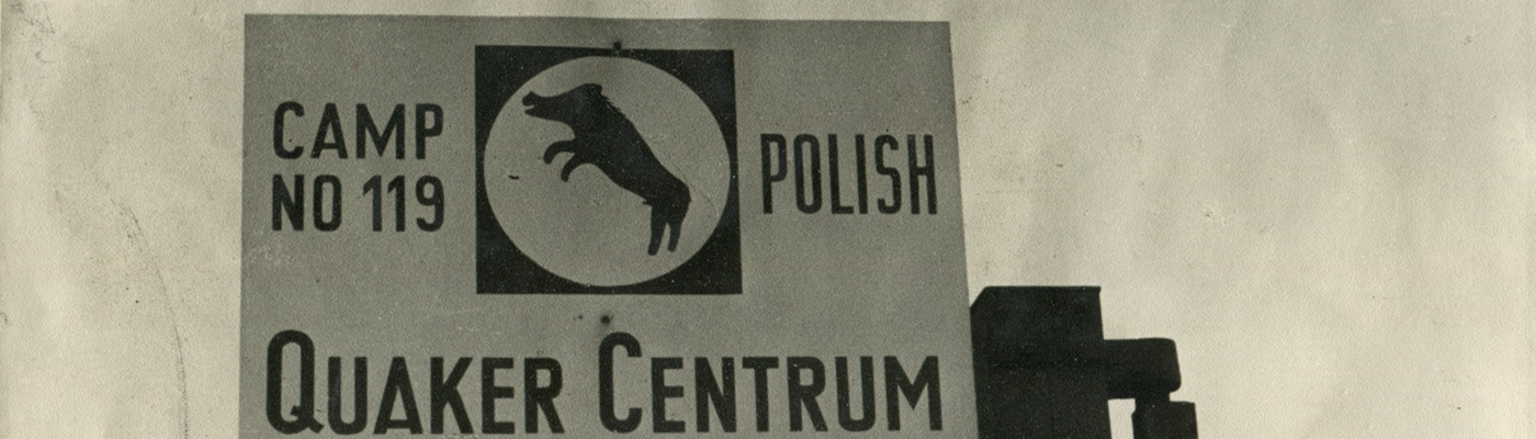 Gypsy camp sign from post war Europe