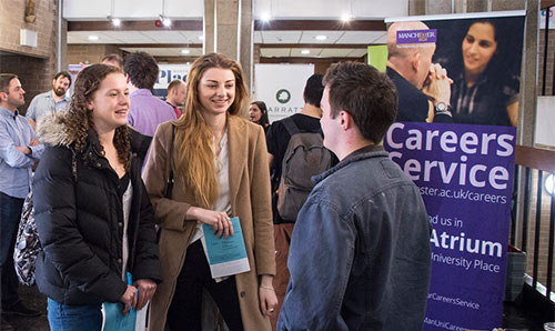 Careers fair in Humanities Bridgeford Street