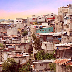 Global inequalities - Favela housing in Guatemala City