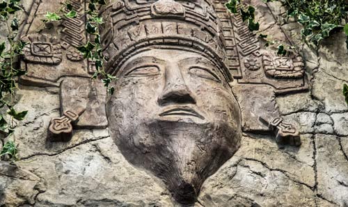 Mayan god head 