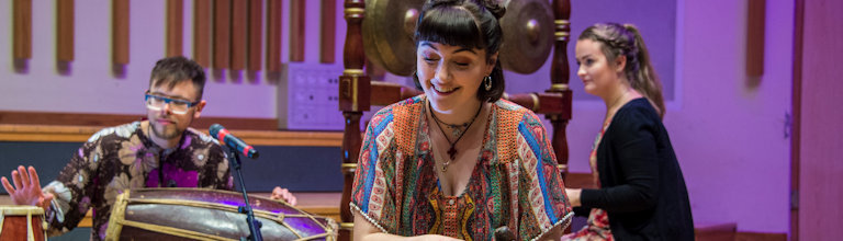 Students in Gamelan performance