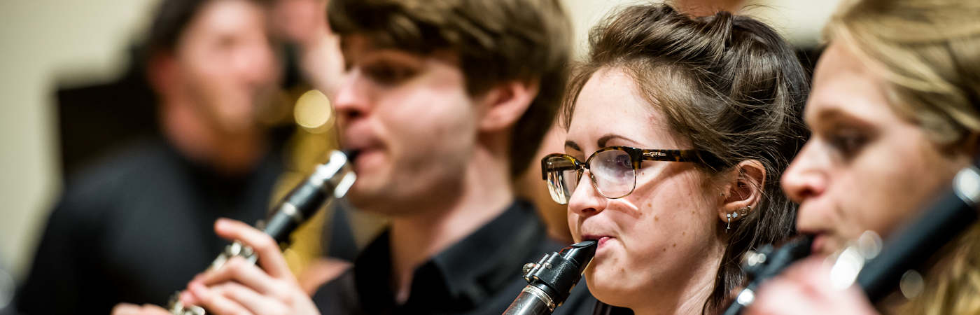 Students performing in concert