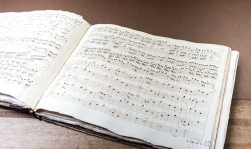 Sheet music.