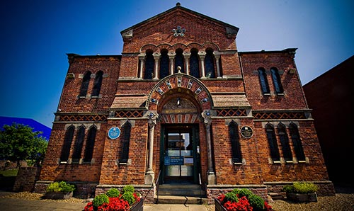 Exterior shot of Manchester Jewish Museum