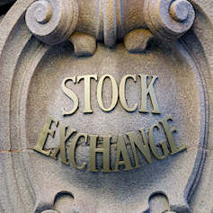 Stock exchange sign