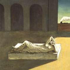 Painting of woman lying down