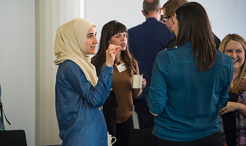 Group of people talking