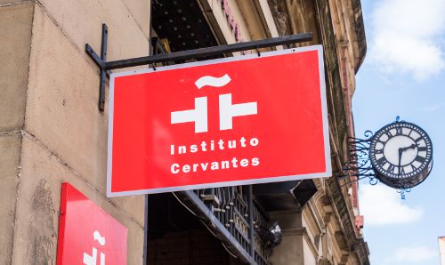 Instituto Cervantes sign